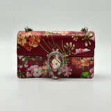 Dionysus Bag Blooms Print Leather Small