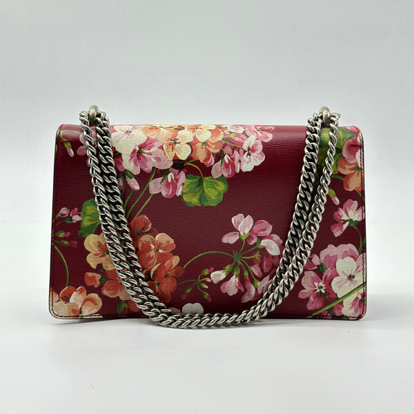 Dionysus Bag Blooms Print Leather Small