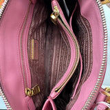 PRADA Saffiano Lux Small Promenade Tote Peonia