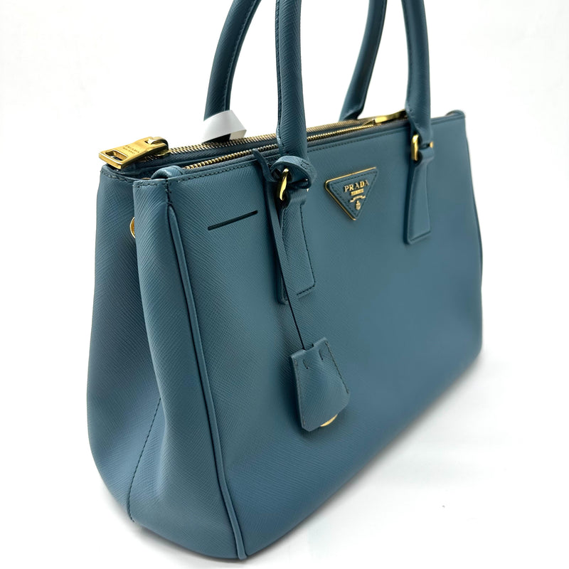 Prada Galleria Double Zip Tote Saffiano Leather Small