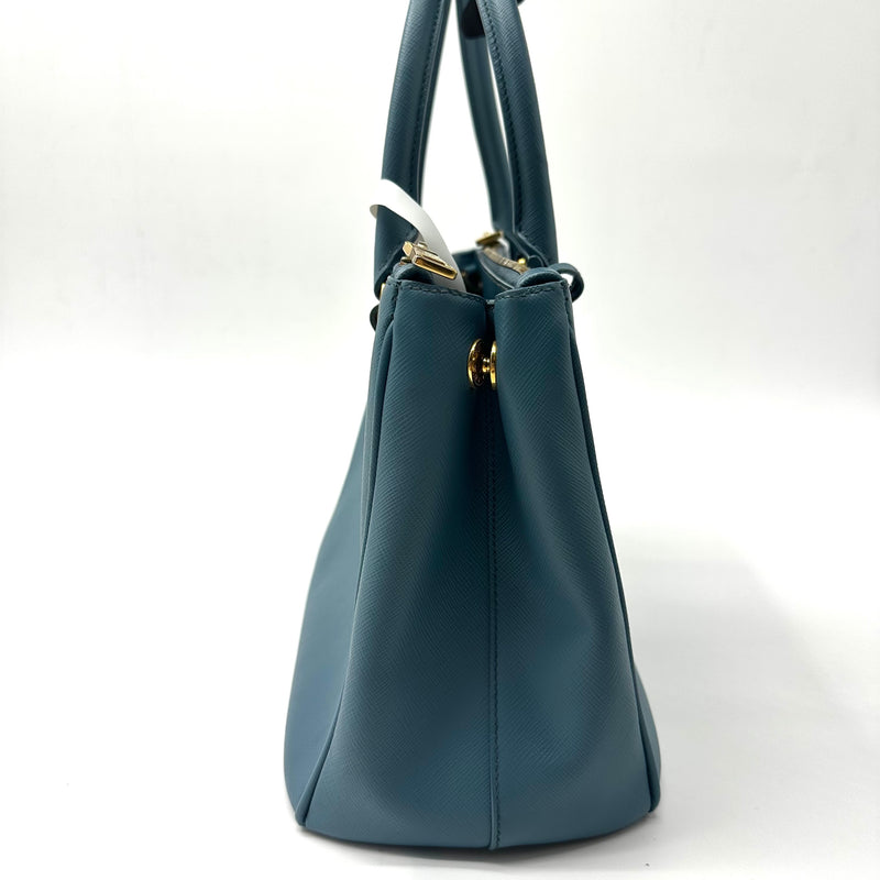 Prada Galleria Double Zip Tote Saffiano Leather Small