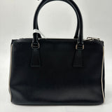 Prada Double Zip Lux Tote Vernice Saffiano Leather Small