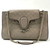 Gucci Emily Chain Flap Shoulder Bag Guccissima Leather Large