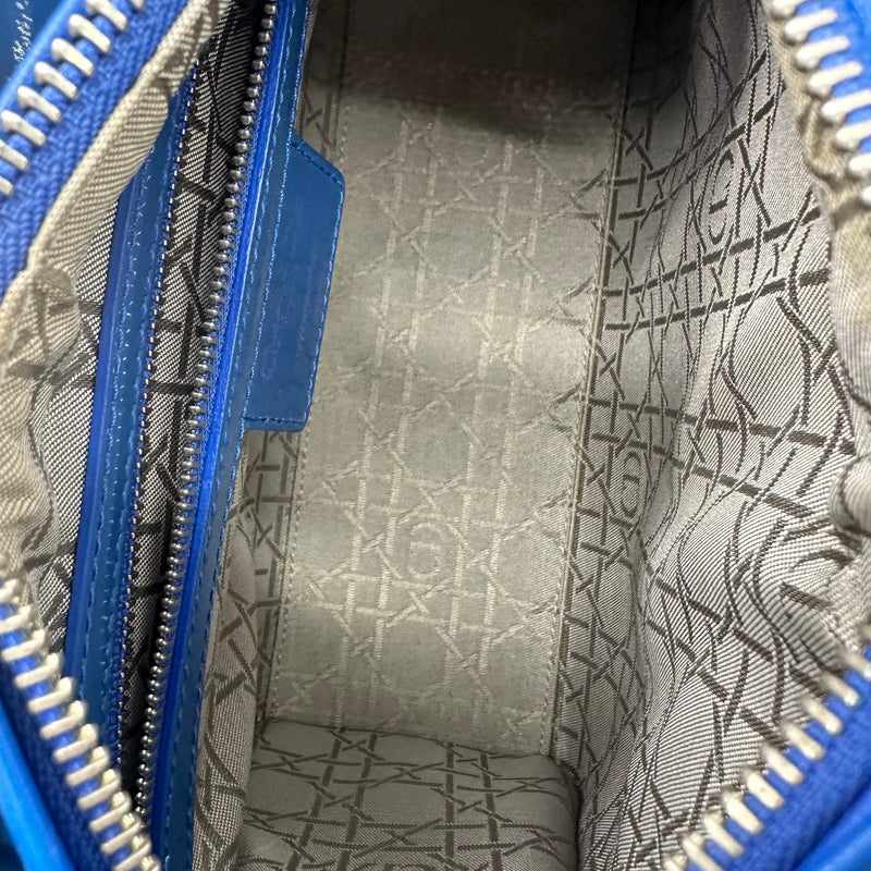 Lady Dior Bag Cannage Quilt Patent Medium