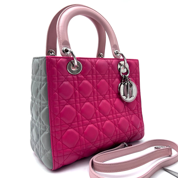 Lady Dior Bag Cannage Quilt Lambskin Medium