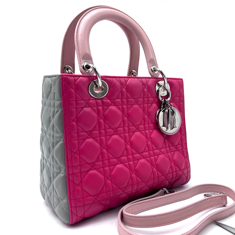 Lady Dior Bag Cannage Quilt Lambskin Medium