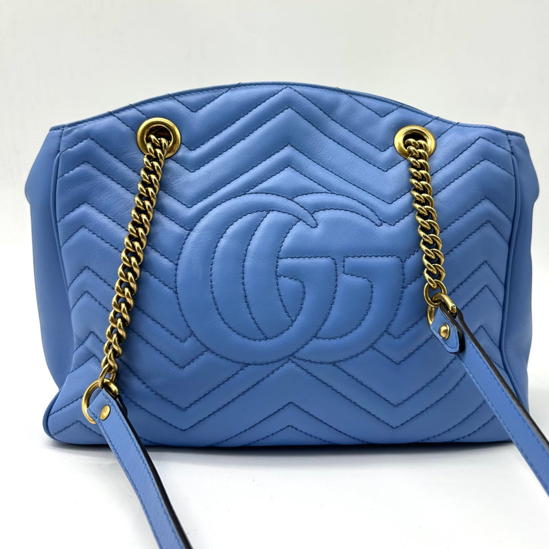 GG Medium Marmont Matelassé Chain Shoulder Bag