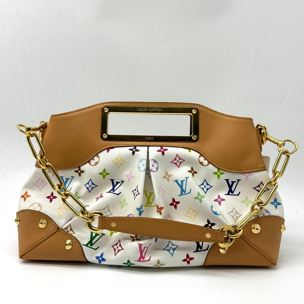 LOUIS VUITTON  Monogram Multicolor Judy pM White