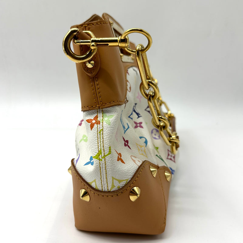 LOUIS VUITTON  Monogram Multicolor Judy pM White