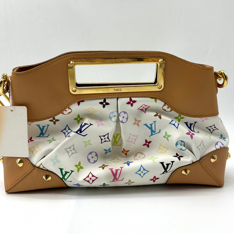 LOUIS VUITTON  Monogram Multicolor Judy pM White