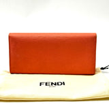 Fendi Pink Saffiano Continental Long Wallet