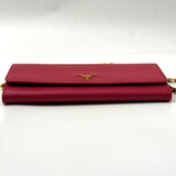 PRADA Saffiano Metal Wallet on Chain