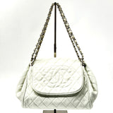 Timeless Accordion Flap Bag Quilted Caviar