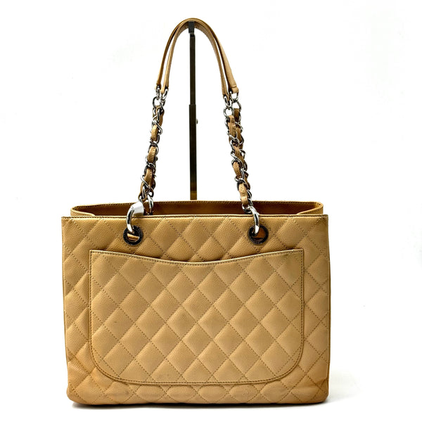 Chanel Grand Shopping Tote Quilted Caviar