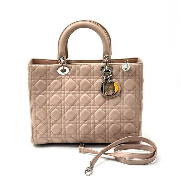 Lady Dior Bag Cannage Quilt Calfskin Large