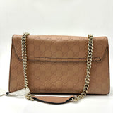 Gucci Light Brown Guccissima Leather Large Emily Chain Shoulder Bag