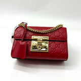 Padlock Shoulder Bag GG Coated  Leather Small