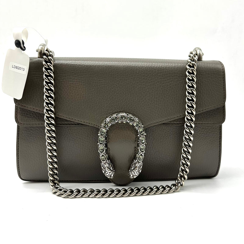 Dionysus Bag Leather Small Grey