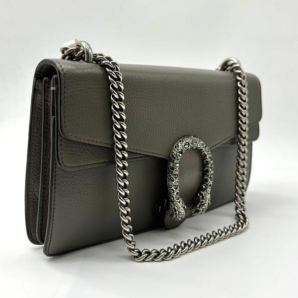 Dionysus Bag Leather Small Grey