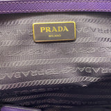 PRADA  Saffiano Medium Galleria Double Zip Tote Viola