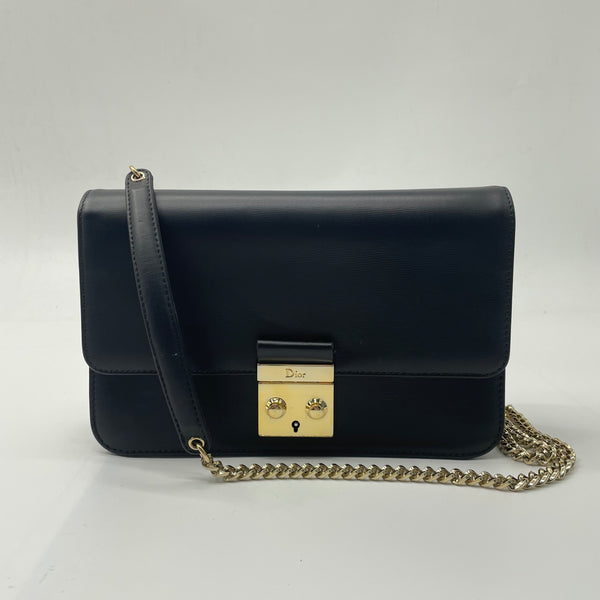 GUCCI Padlock Shoulder Bag Leather Medium