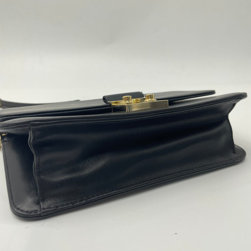 GUCCI Padlock Shoulder Bag Leather Medium