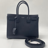 SAINT LAURENT Baby Sac De Jour In Black Grained Leather