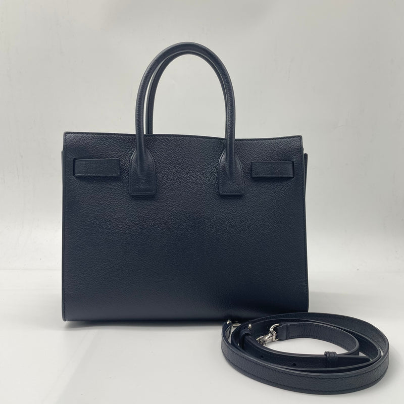 SAINT LAURENT Baby Sac De Jour In Black Grained Leather