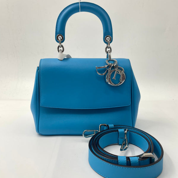 CHRISTIAN DIOR  Smooth Calfskin Small Be Dior Flap Blue