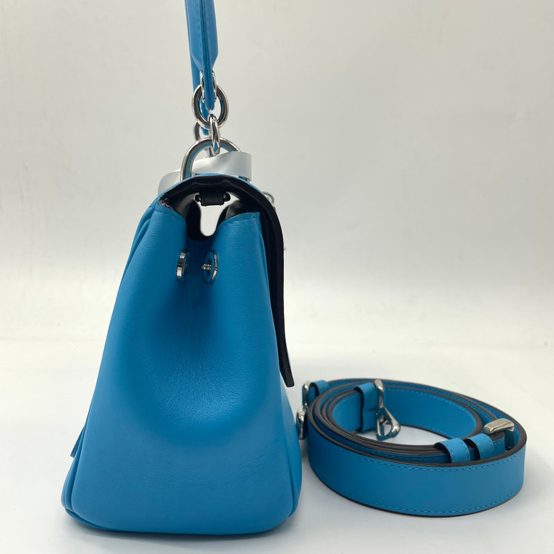 CHRISTIAN DIOR  Smooth Calfskin Small Be Dior Flap Blue