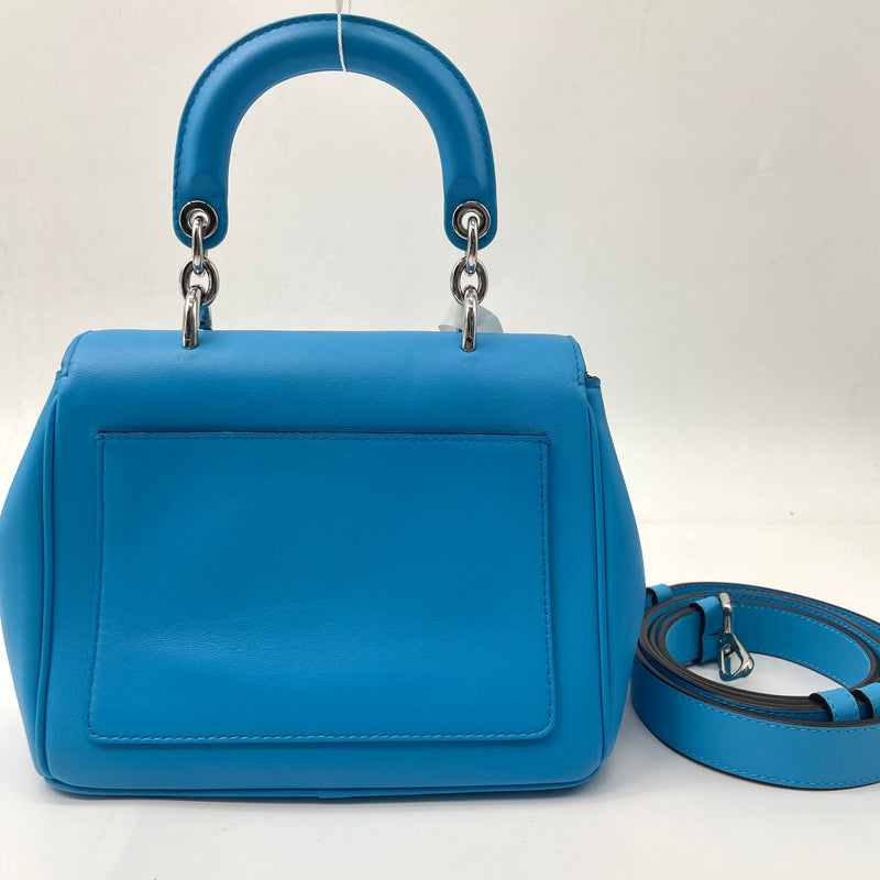 CHRISTIAN DIOR  Smooth Calfskin Small Be Dior Flap Blue