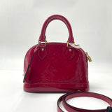 Louis Vuitton Alma BB Vernis Red Monogram