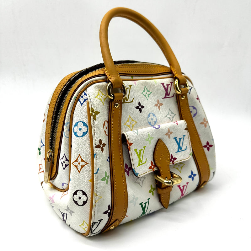 Louis Vuitton TAKASHI MURAKAMI X LOUIS VUITTON WHITE MONOGRAM MULTICOLORE PRISCILLA