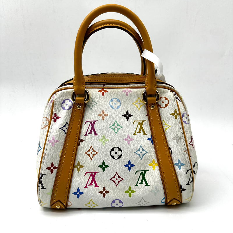 Louis Vuitton TAKASHI MURAKAMI X LOUIS VUITTON WHITE MONOGRAM MULTICOLORE PRISCILLA