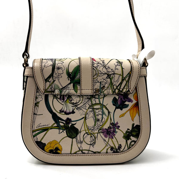 Gucci Nice Shoulder Bag Floral Printed Leather Small