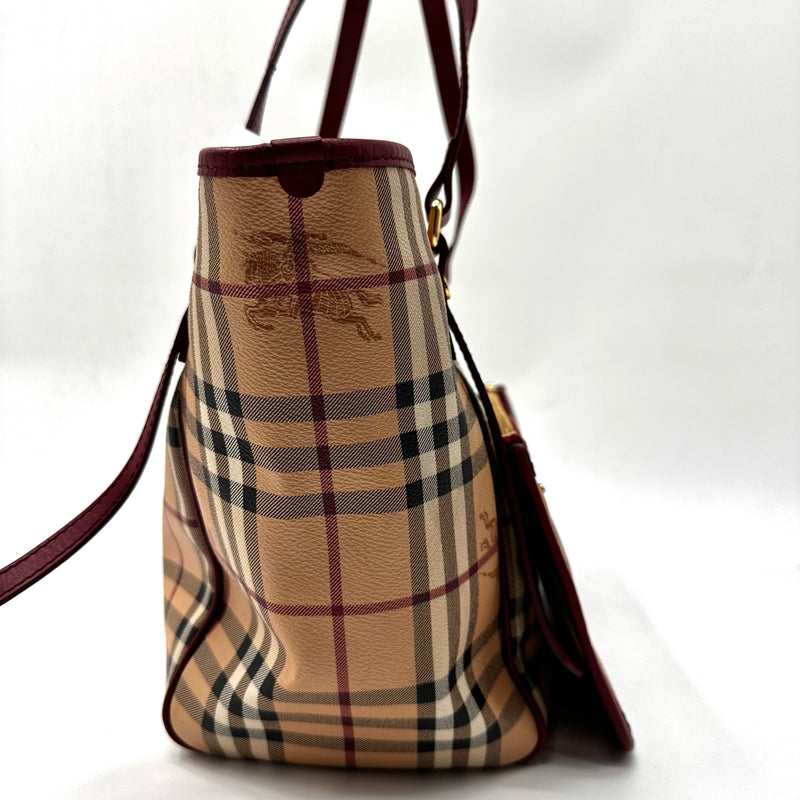 BURBERRY Haymarket Check Canterbury Tote Bag