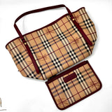 BURBERRY Haymarket Check Canterbury Tote Bag