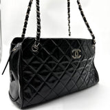 CC Chain Shopping Tote Quilted Glazed Calfskin