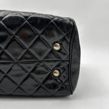 CC Chain Shopping Tote Quilted Glazed Calfskin