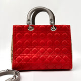 Christian Dior Lady Dior Bag Cannage Quilt Lambskin Large