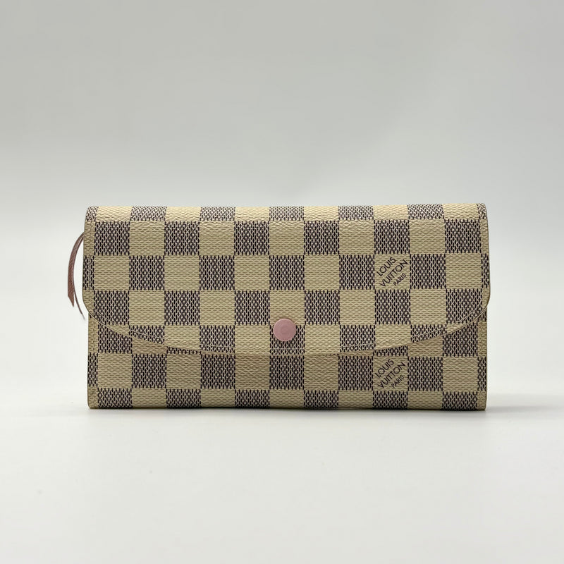 LOUIS VUITTON Damier Azur Emilie Wallet