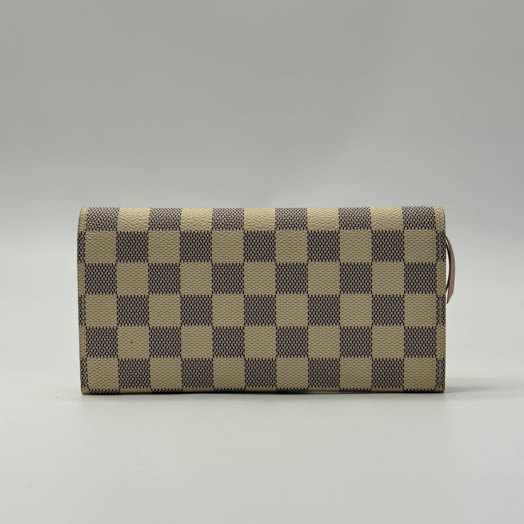 LOUIS VUITTON Damier Azur Emilie Wallet