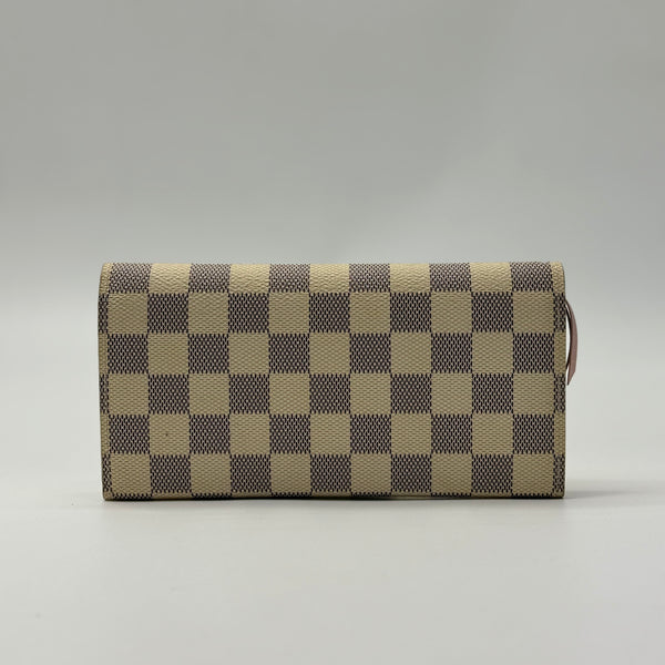 LOUIS VUITTON Damier Azur Emilie Wallet