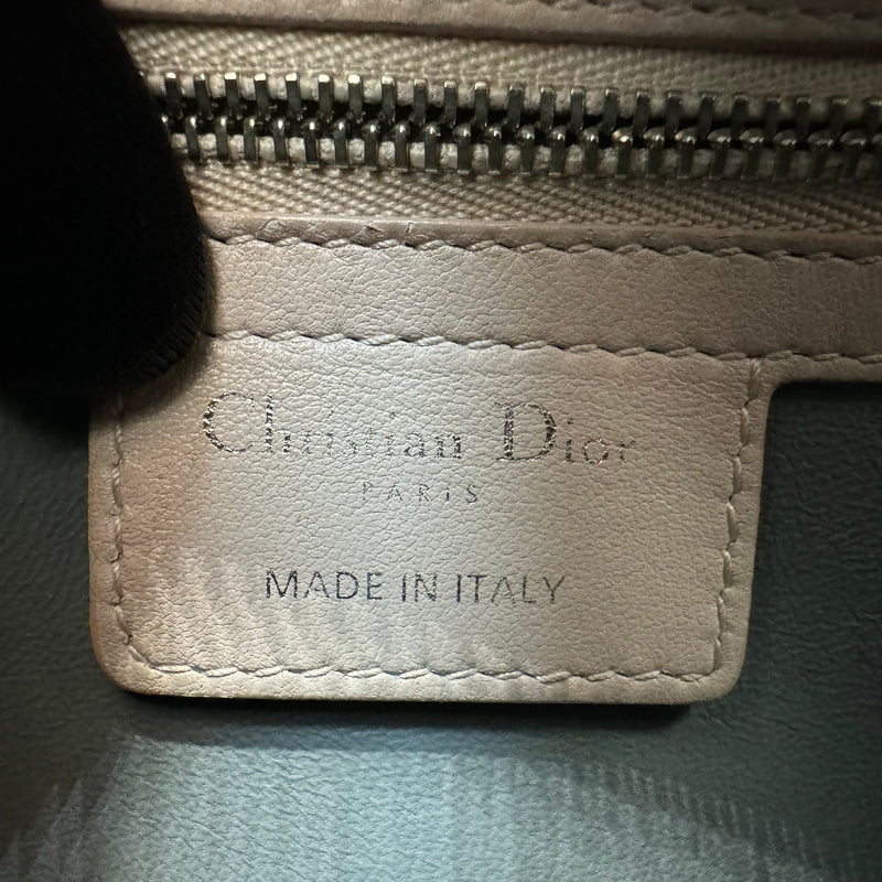 Christian Dior Tricolor Lady Dior Bag Cannage Quilt Lambskin Medium