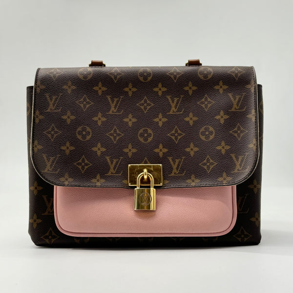 Louis Vuitton Marignan Handbag Monogram Canvas with Leather