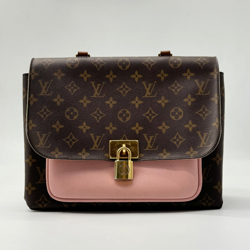 Louis Vuitton Marignan Handbag Monogram Canvas with Leather