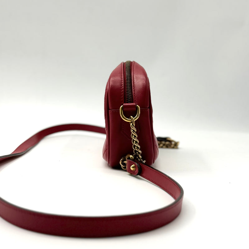 GUCCI Mini Marmont Matelasse Shoulder Bag