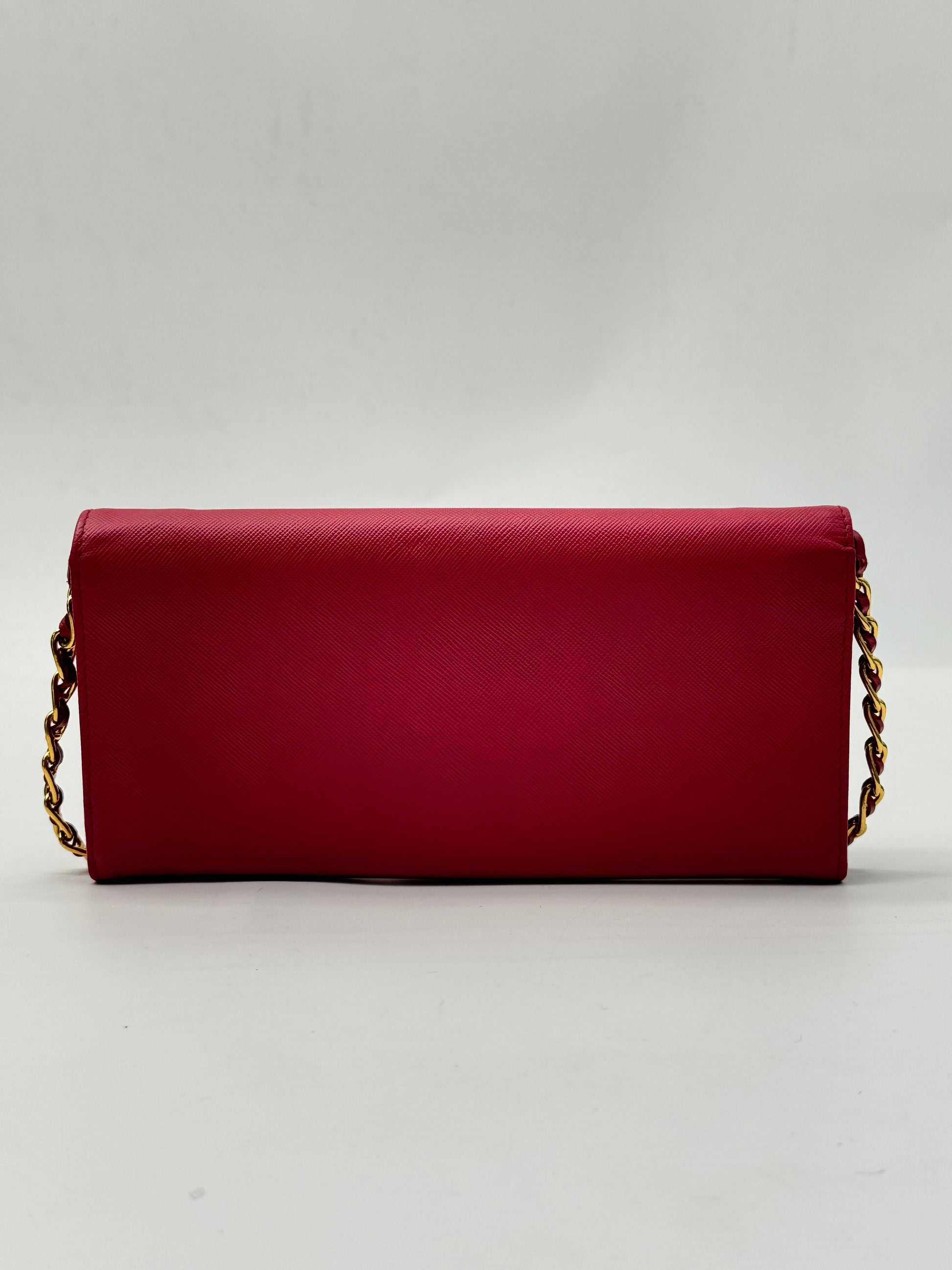 Prada Wallet on Chain Saffiano Leather