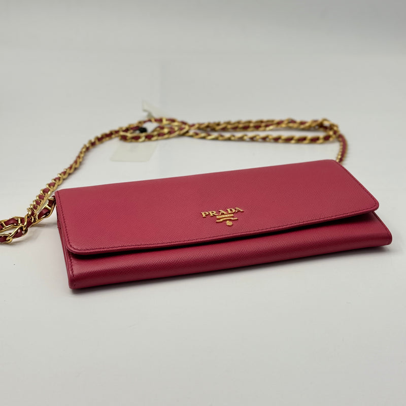 Prada Wallet on Chain Saffiano Leather