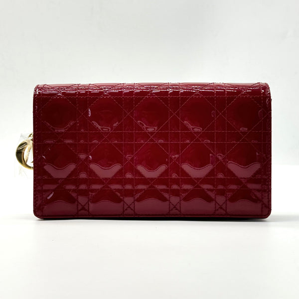 Lady Dior Wallet on Chain Pouch Cannage Quilt Patent Long